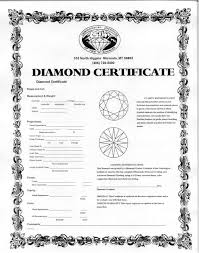 gyémánt certificate